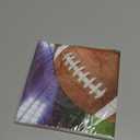 Creative Converting 331930 Football Party Beverage Napkins Brown 6 Pack, One Size