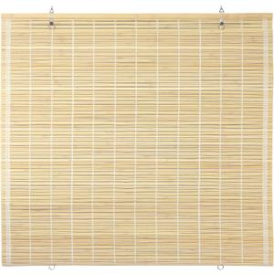 Red Lantern Bamboo Cordless Window Shade - Natural, 72" Wide