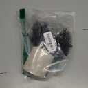 Der Rose 1 Pack Mini Potted Fake Plants Artificial Plastic Eucalyptus Plants Topiaries for Home Office Desk Farmhouse Shelf Room Bathroom Decor(Black)