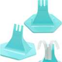 Leinuosen 2 Pcs Zipper Jig Tool for Zipper Pulls 4 Size #3#5#7#8 Handy Zip Fastener Jig Installing Tool Zip Sliders for Pants Dresses Jackets (Blue)