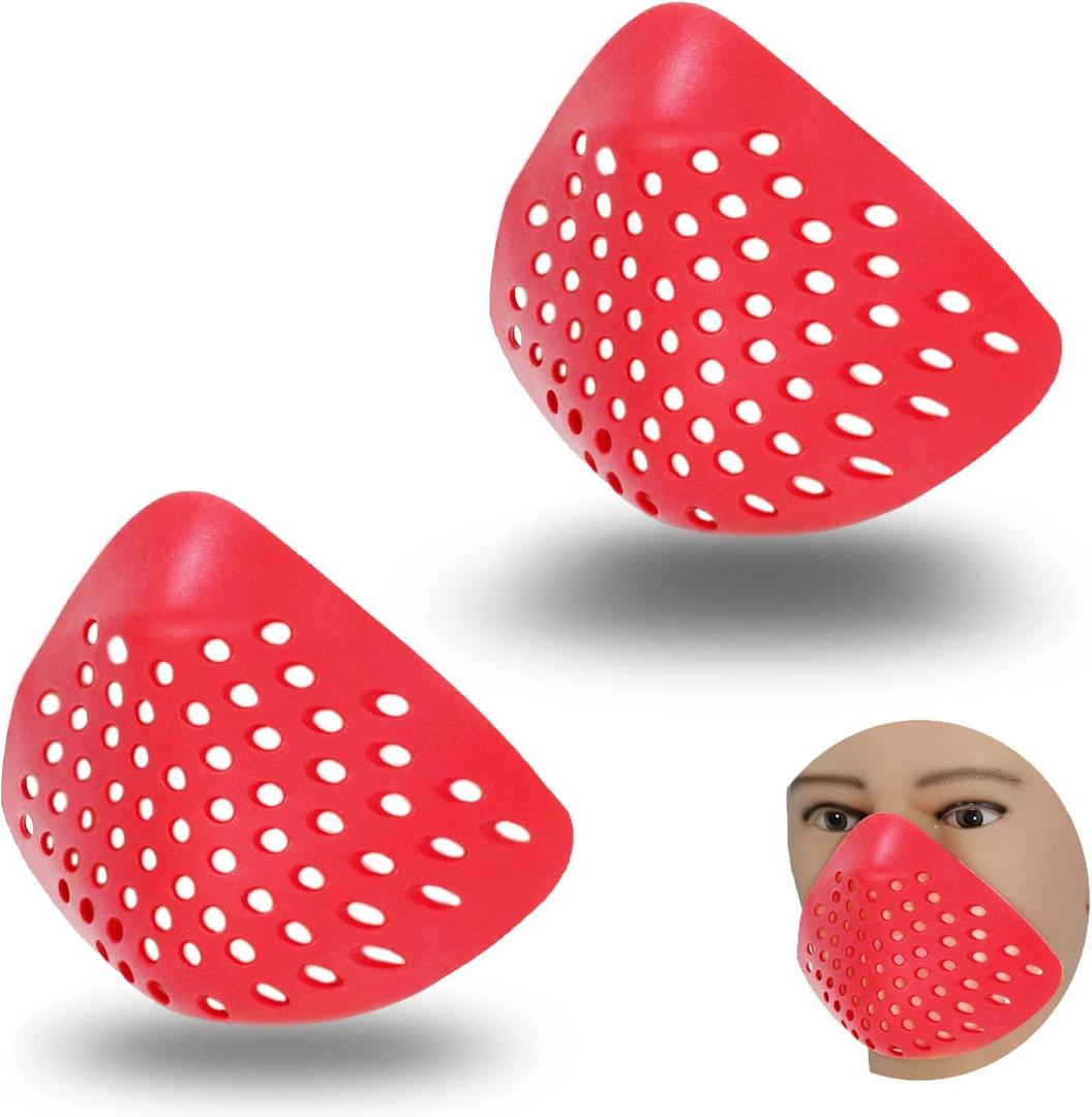 2 Pack 3D Mask Face Shell Inner Bracket for Men -Silicone Faceshell for Spider Cosplay - Face Cover for Airsoft, Paintball, and Costume Masks