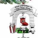 New Home Ornament 2025 Christmas Tree Decoration New Housewarming Gift House Warming Couple Gift Ideas (First Christmas in Our New Home)