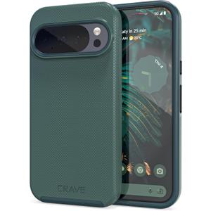 Crave for Google Pixel 10 Case and Pixel 10 Pro Case, Shockproof Protection Dual Layer (6.3 inch) - Forest Green