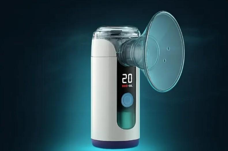 Hand-held Nebulizer for Respiratory System, Portable Nebulizer with Self-Clean Mode, Rechargeable Nebulizer for Home Office Travel