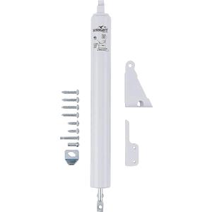 Wright Products Standard Duty Pneumatic Screen & Storm Door Closer Adjustable Closing Speed, Quiet Operation, Easy Installation (Transitional, White)