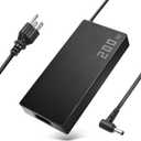 200W Laptop Charger AC Adapter Compatible with Asus ROG Zephyrus G15 GA503 GA503QM GA503QR GA503QS GA503RM TUF Gaming A15 F15 F17, Replacement for ADP-200JB D Power Supply Cord