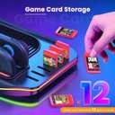 Younik Switch 2 Charging Dock Station for NS Switch 2, 9 RGB Light Modes & 12 Game Card Storage, Magnetic Plug-in J-Con Charger Station, Gaming Accessories