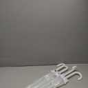 4 Pcs Clear Umbrella Auto Open Dome Umbrella Windproof Umbrella with J Hook Handle for Wedding Graduation Events