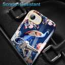 Cute Flower Case for iPhone 16e 6.1 inch Built with Screen Protector, Lightweight and Stylish Full Body Shockproof Protective Rugged TPU Case for Women/Girls-Peafowl