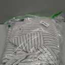 PURE ERA Jersey Knit Duvet Cover Set 100% T-Shirt Heather Cotton Super Soft Comfy Classic Striped Design, with Zipper Closure, Heather White & Black Pinstripe, Queen