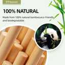DTmasao 1/4 x 24 Inch 10 PCS Dowel Rods Wood Sticks Wooden Dowel Rods Unfinished Bamboo Sticks - for Crafts,Home Decor, Model Making and DIYers
