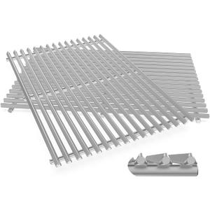 9.5MM Thick 19.5" Grill Grates for Weber Genesis 300 Series(20072016), 304 Stainless Steel Weber Genesis Grill Parts, Replacement for Weber Genesis E310 S310 E320 S320 E330 S330, Weber 7524 & 7528