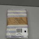 TWINY threads Stripe Cloth Napkins 100% Cotton Set of 12 Rustic Farmhouse Napkin Washable Hotel Quality Dinner Napkins for Home, Restaurant, Wedding - Navy