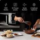 Chefman Countertop Microwave, 0.9 Cu Ft, 900W, Stainless Steel
