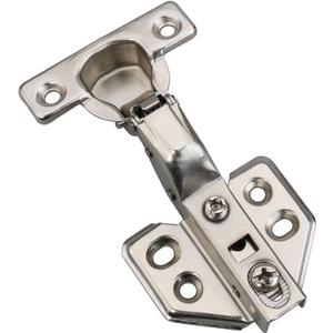 Mini 26mm Cabinet Hinge 95 deg. Soft Close Small Inset Hinge for Thin Door Set of 2 Piece Nickel Plated