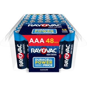 Rayovac High Energy AAA Batteries (48 Pack), Alkaline Triple A Batteries