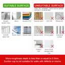 Suction Cup Hat Racks 2Pcs Baseball Cap Organizers for Closet Door Wall Reusable White Hat Holder Hanger Storage and Organization