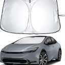 EcoNour Windshield Sunshade Compatible for Toyota Prius Hatchback 2023-2024 2025 2026, Sun Visor for Front Windshield & Window Sun Shade Cover, UV Heat Blocker & Protector, Car Accessories