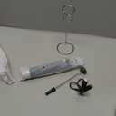 Maestri House Rechargeable Milk Frother with Stand, LunaFro Handheld Electric Foam Maker Waterproof Detachable Stainless Steel Whisk Drink Mixer Foamer for Lattes, Cappuccino (Black)