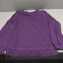 TICTICMIMI Women's Crewneck Sweatshirts Lightweight Long Sleeve Tunic Tops Cute Pullover Shirts (Medium, Purple)