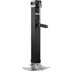 8000LBS Square Trailer Jack, 28.5" Lift，Weld-On Heavy Duty Trailer Jack with Drop Leg, Side-Wind Handle Jack for Trailer