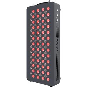 Hooga HG500 Red Light Panel with Near Infrared LED Light, 100 LEDs 660nm 850nm Dual Wavelength, Built-in Timer, Hanging Kit Included.