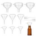 9 Pack Small Funnel Kit 3 Sizes with Droppers for Kitchen Bottles, Essential Oils, Capsules & Pet Souvenirs