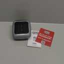 Ontel Handy Heater Turbo Wall Outlet Plug In Heater  Portable Indoor Ceramic Space Heater w/Adjustable Thermostat, 12-Hour Timer, Auto Shut Off, Quiet  Plug In Wall for Office, Bedroom, Camping