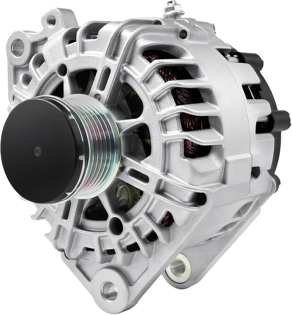 New Alternator Compatible with L4 2.5L Nissan 2007-2012 Altima, 2007-2012 Sentra, 2011-2013 Rogue, 2014 2015 Rogue Select, Replacement for 11258, 23100-JA02A, TG12C032, AVA0074, TG12S217, 11258N