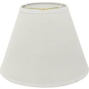 Aspen Creative 32197A Transitional Empire Shape Spider Construction Lamp Shade in Frost, 6" Top x 12" Bottom x 9" Slant Height