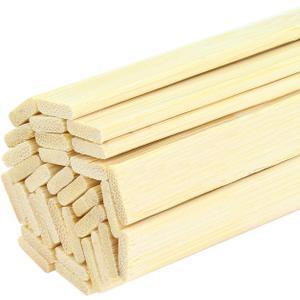 11.8 inches Wood Craft Sticks - Natural Bamboo Sticks, 30PCS