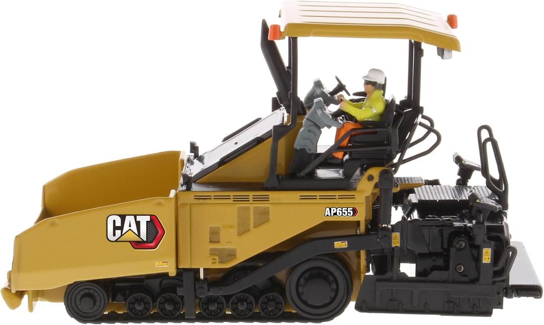1:50 Scale Cat AP655F Asphalt Paver | High Line Series Cat Trucks & Construction Equipment | 1:50 Scale Model Diecast Collectible Model 85590-MH