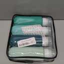 Travel Bottles for Toiletries, Large 6oz Oversize Containers, BPA Free Leak Proof Tubs Refillable Liquid Traveler Accessories with Toiletry Bag for Cometic Shampoo and Lotion Soap (4 Pack)