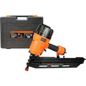 Valu-Air 9021C 21 Degree 3-1/2" Full Round Head Framing Nailer with Carrying Case and Interchangeable Trigger, Tool-Free Depth Adjust, and No Mar Tip