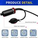 Kuntech Universal Easy Intake Adapter, Automotive Smoke Machine Inflatable Bladder, for 12V Vehicle Pipes Fuel Leakage Detector Diagnostic Tester, Vehicle Fuel Leakage Detector Diagnostic