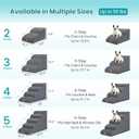 Dog Stairs for Small Dogs and Cats, 3-Step Dog Steps for Couch, 15.7" H