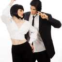 ALLAURA Compatible with John Wick Wig  Black Hitman Wig for Men, Tieable into Ponytail  Assassin, Keanu, Vincent Vega, Farquaad, Vampire Cosplay  90s Action Movie Halloween Costume Hairpiece