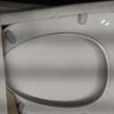 Elongated Toilet Seat, 18.5 Soft/Slow Close Oval (Oblong) Toilet Seat for Elongated Toilets, No-Slam Quiet-Close Lid, Easy-to-Install & Clean, Durable Never-Loosen White Plastic Seat