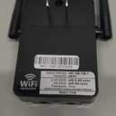 1200Mbps Dual Band 5GHz/2.4GHz WiFi Extender, WiFi Extender Signal Booster, 12880 Sq.Ft Coverage, 105-Device Support, Setup for Home & Outdoor Use (Black-Y1)