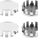 4Pcs 70mm(2.76inch) Wheel Center Caps for Nissan Armada/Frontier/Xterra/Titan/Pathfinder Wheel Rim Replacement 40342-EA210 Hub Cap, (Silver Out 70mm, Inner 65mm) (70mm Outer, 65mm Inner, Silver)