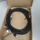 Amazon Basics 5-Pack USB-C to USB-A 2.0 Fast Charging Cable, 480Mbps Speed, USB-IF Certified, for Apple iPhone 16/15, iPad, Samsung Galaxy, Laptops, 6 Foot, Black