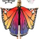 TONAK Butterfly Cape Costume Adult, Halloween Butterfly Wings Costume Women Colorful Festival Butterfl Wings Shawl Cape : Clothing, Shoes & Jewelry