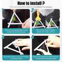 3D Metal Emblem Sticker for Model 3, 2Pcs Chrome - Front Hood Badge Decal & Rear Trunk Logo (Model 3 - Sliver)