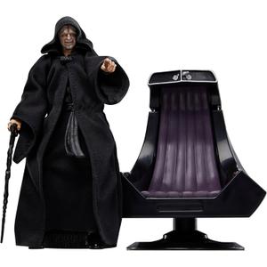 Star Wars The Black Series, Emperor Palpatine and Throne, Return of The Jedi, 6-Inch Collectible Figure