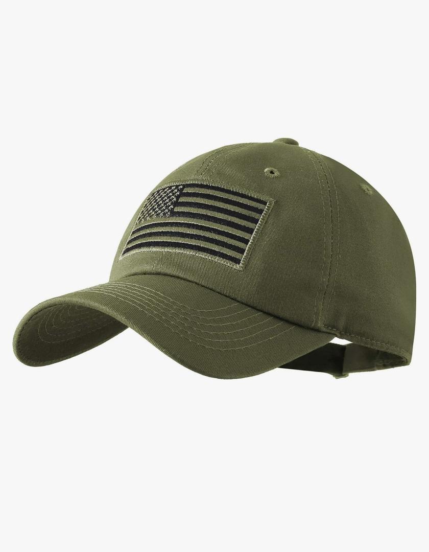IIN American Flag Baseball Cap for Men Women Low Profile USA Army Tactical Operator Military Plain Dad Hat