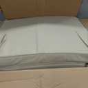 Outdoor Dining Chair Cushions 4 Pack, Water Resistant High Back Patio Seat Cushion Set with Ties, Removable Covers, Non-Slip Bottom for Garden Lawn Patio Furniture, 44 x 20 Inch, Cream