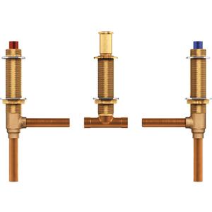 Moen Brass Two Handle 3-Hole Roman Tub Valve Adjustable 1/2-Inch CC Connection, 4792