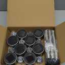 SOLPEX 16 Pack Solar Outdoor Lights Pathway, Stainless Steel Solar Lights Outdoor Waterproof,LED Landscape Lighting Solar Walkway Lights for Landscape/Patio/Lawn/Yard/Driveway-Warm White