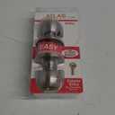 Atlas Ball Entry Locking Door Knob, Satin Nickel