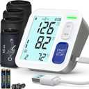 Blood Pressure Machine Upper Arm, 4 Size Cuffs Included, XS 4"-7.5", Small 7"-9", Medium 9"-17" and Extra Large XL Cuff 13"-21", Accurate Automatic Digital BP Monitor Home Use, Large Backlit LCD